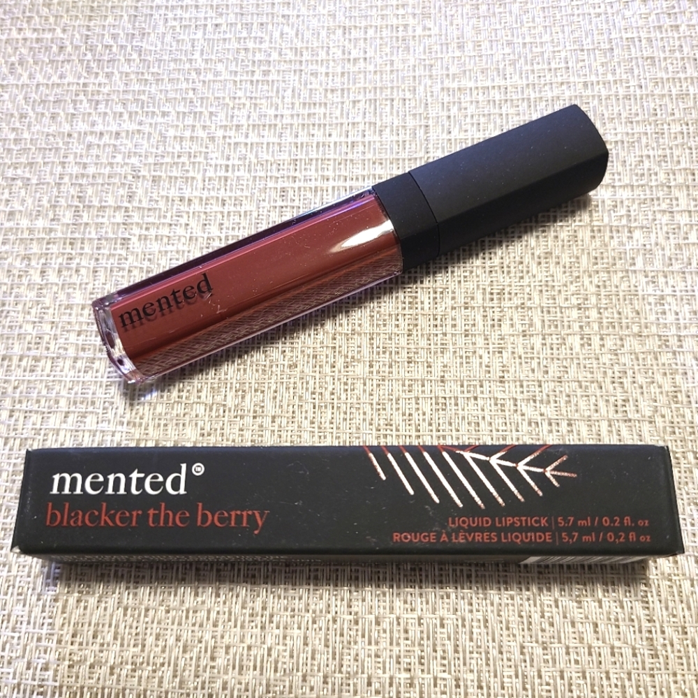 Mented Blacker the Berry liquid lipstick, NIB, Full sized, velvety matte finish